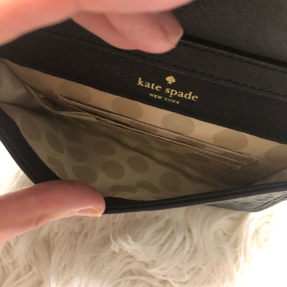 NWOT Kate spade black cutout crossbody purse - Picture 6 of 7